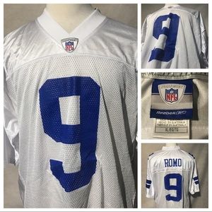 Dallas Cowboys Tony Romo XL #9 White Jersey A3585